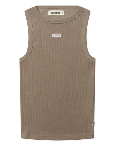 Woodbird - WBDee Base Tank Top - Dark Sand 